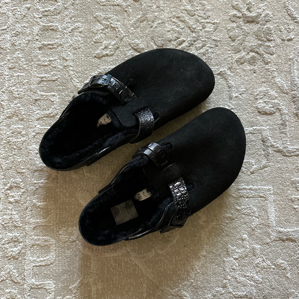 boston shearling birkenstocks